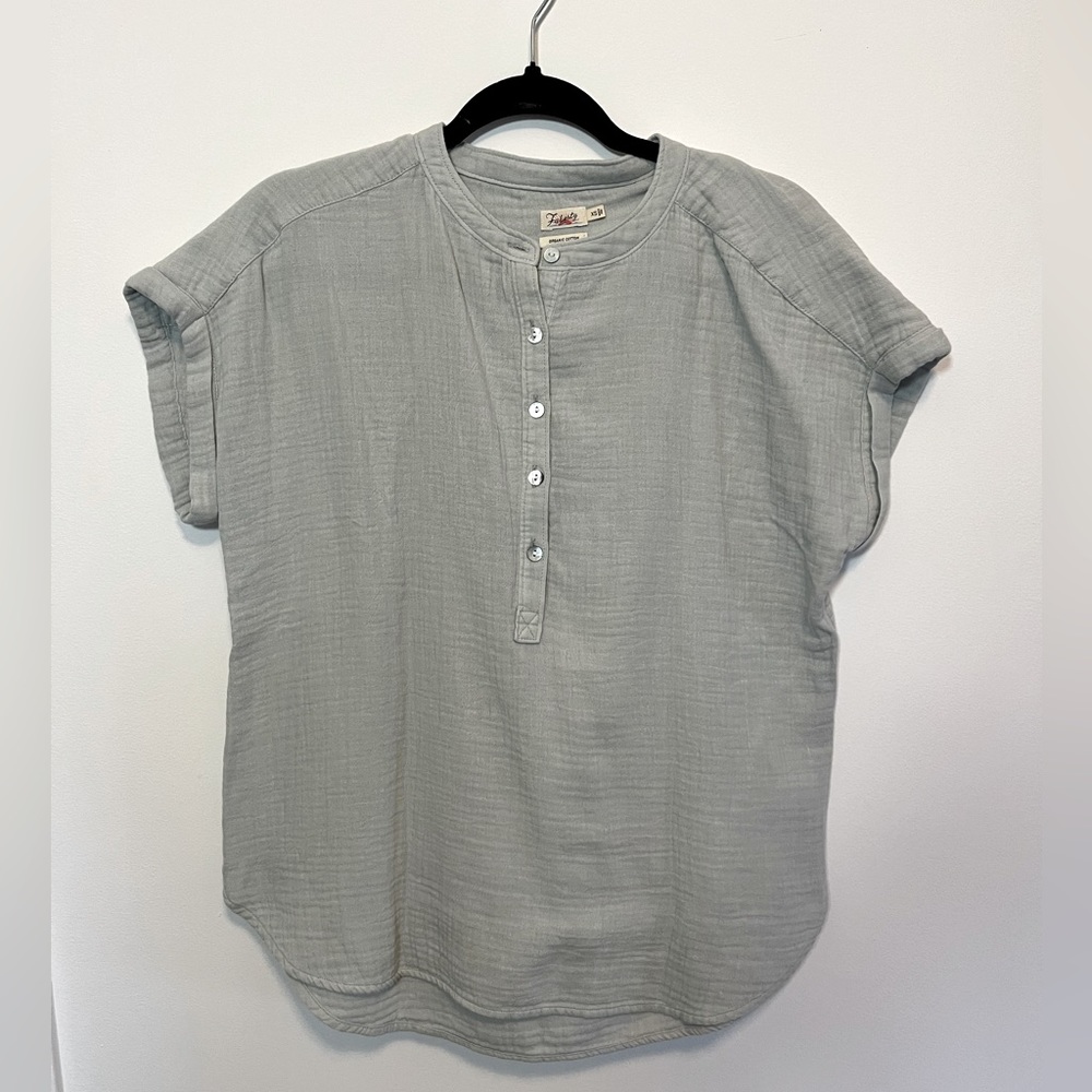 ❤️ Faherty Dream cotton Desmon top, Dewkist, Size XS